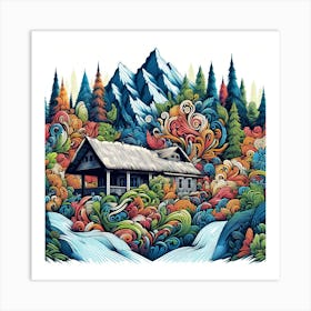 House In The Forest 1 Art Print