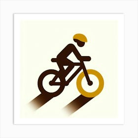 Bicycle Rider Art Print