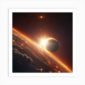 Earth From Space 7 Art Print