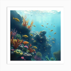 Coral Reef74 Art Print