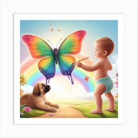 Baby, Schmetterlinge12 Art Print