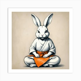 Samurai Bunny 1 Art Print