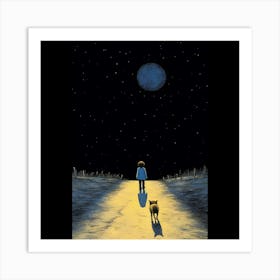 Boy And His Dog Art Print