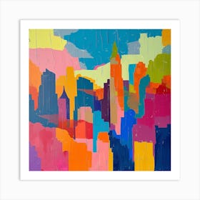 Abstract Travel Collection New York City Usa 2 Art Print