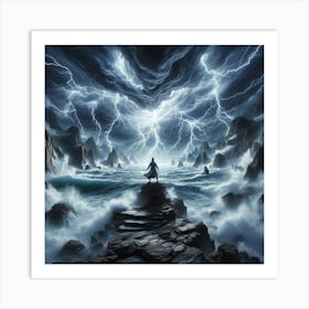 Lightning In The Sky Art Print