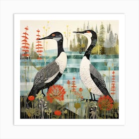 Bird In Nature Loon 2 Art Print