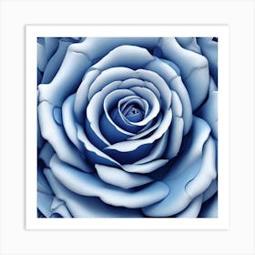 Blue Rose 3 Art Print