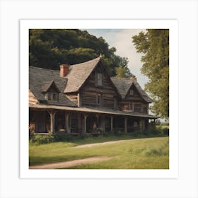 Old House In The Woods 1 Art Print