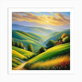 Landscape Painting 118 Art Print