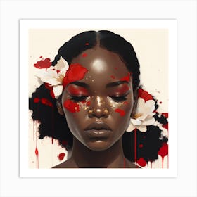 Portrait Of A Black Woman 1 Art Print