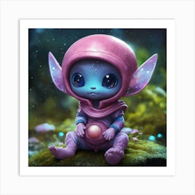 Cute Elf Art Print