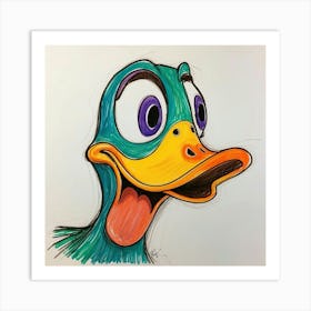 Duck Face 3 Art Print