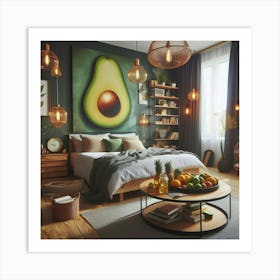 Avocado Bedroom Art Print