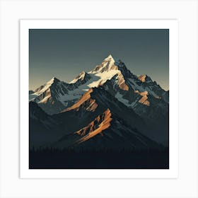 Mountain Range 3 Art Print