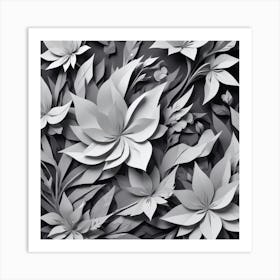 Paper Flowers Art Print