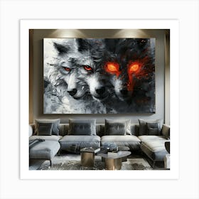 Wolf Painting Art Print