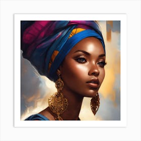 African Beauty Art Print