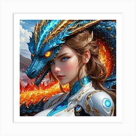 Dragon Warrior kkh Art Print