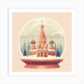Moscow Russia 4 Snowglobe Art Print