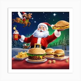 Mcdonald'S Christmas Art Print