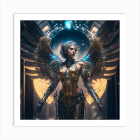 Steampunk Angel 5 Art Print