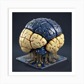 Brain On A Board Art Print