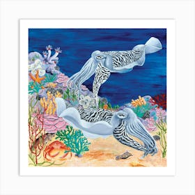 Cuttlefish Reef Art Print