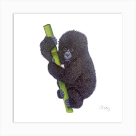 Baby Gorilla. 1 Art Print