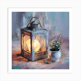 Candlelit Lantern 1 Art Print