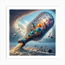 Dimensional bottle Art Print