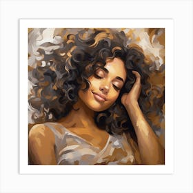 Dreaming Girl Art Print