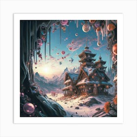 mountain village, 11 Art Print