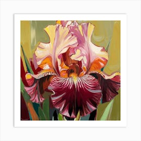 A Vibrant Image Iris Art Print