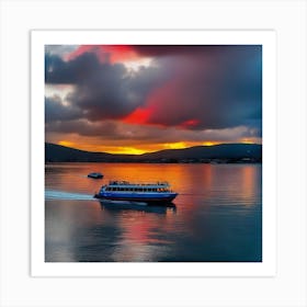 Sunset In Ireland 3 Art Print