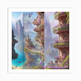 Fairytale City Art Print