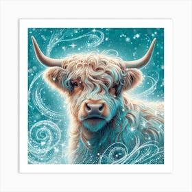 Highland Cow 4 Art Print