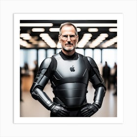 Steve Jobs In Armor 6 Art Print