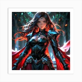 Default A Gracefully Fierce Anime Warrior Princess Her Intrica 0 (5) Art Print