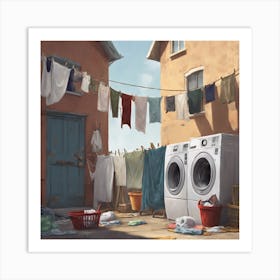 Laundry Day Art Print 2 Art Print