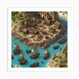 Viking Village Art Print