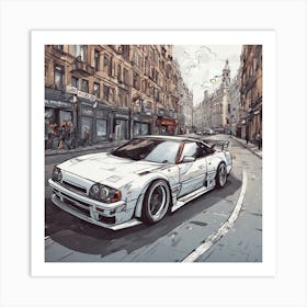 Nissan Gtr Art Print