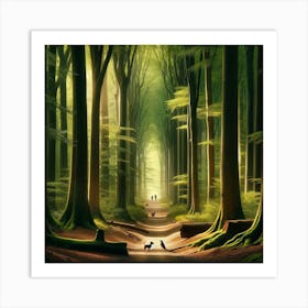 Forest Path 1 Art Print