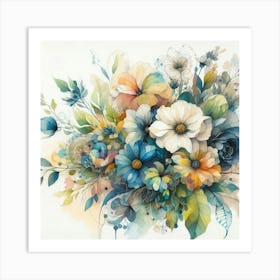 A bouquet of flowers 1 Art Print