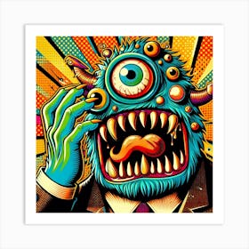 Pop Monster 1 Art Print