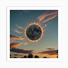 Full Moon In The Sky 1 Art Print