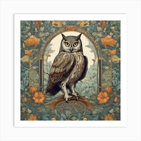 William Morris Owl Art Print