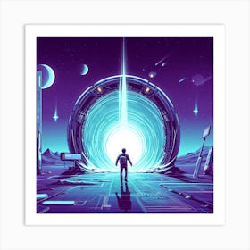 Futuristic Space 2 Art Print