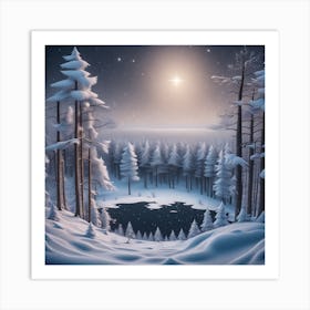 Winter Landscape 9 Art Print