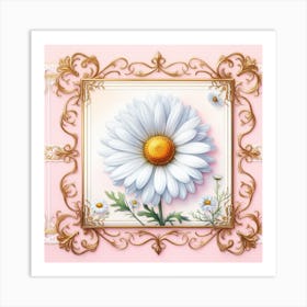 Golden Daisy Art Print