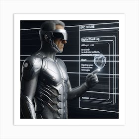 Futuristic Man 47 Art Print